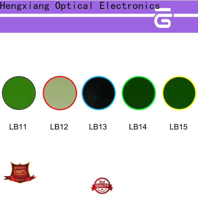 रसायन शास्त्र के लिए थोक रोशनी के लिए HENGXIANG ग्लास रंग फिल्टर
