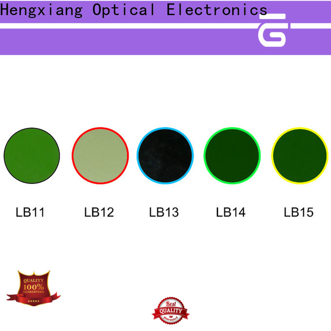 रसायन शास्त्र के लिए थोक रोशनी के लिए HENGXIANG ग्लास रंग फिल्टर