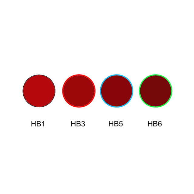 लाल रंग का कट ऑफ ग्लास ऑप्टिकल फिल्टर HB1 HB3 HB5 HB6