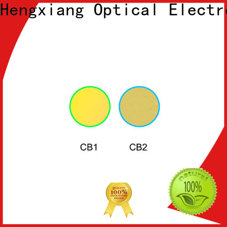 UV या IR डिटेक्शन सिस्टम के लिए HENGXIANG रंगीन लेंस फ़िल्टर श्रृंखला