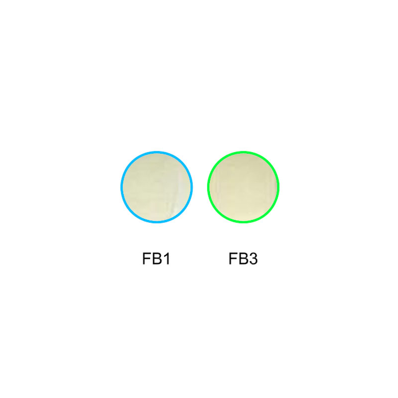 सुरक्षात्मक ग्लास ऑप्टिकल रंग ग्लास फ़िल्टर चयनात्मक अवशोषण प्रकार ग्लास FB1 FB3